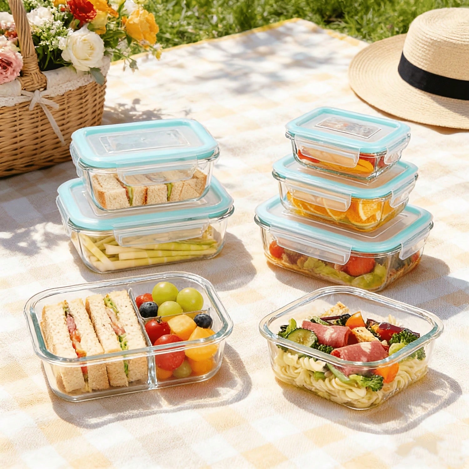 20pcs Sealed Glass Food Storag - Bento Box review and price