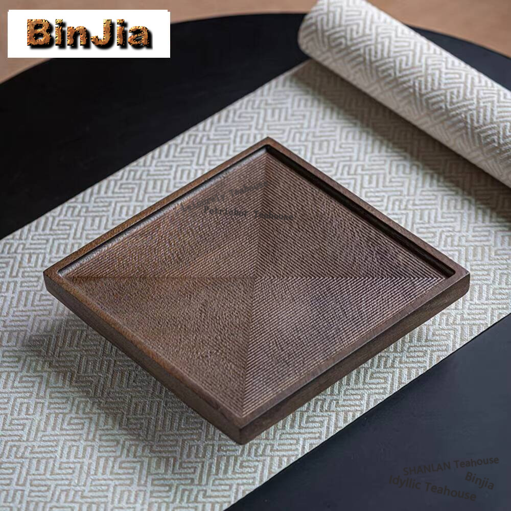Walnut Square Tableware Solid  - Japanese Snacks review and price